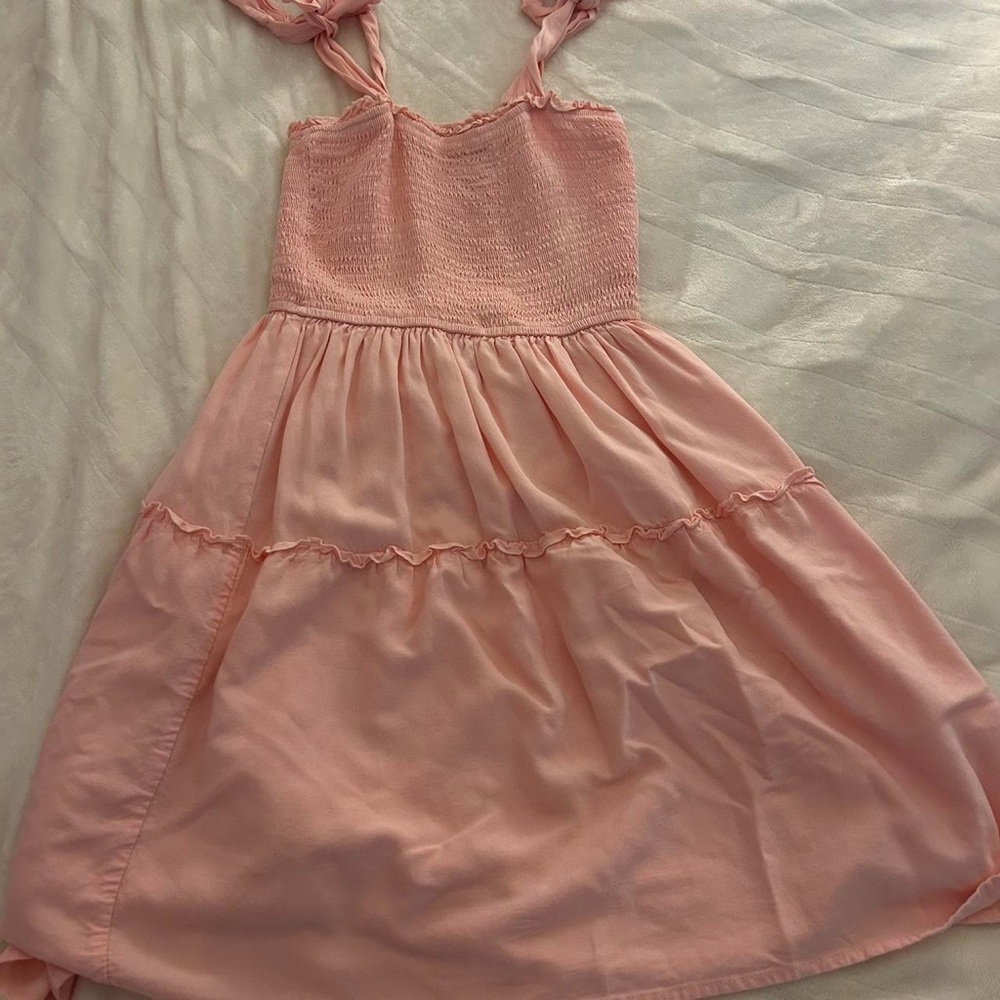 Elegant Pink Midi Dress
